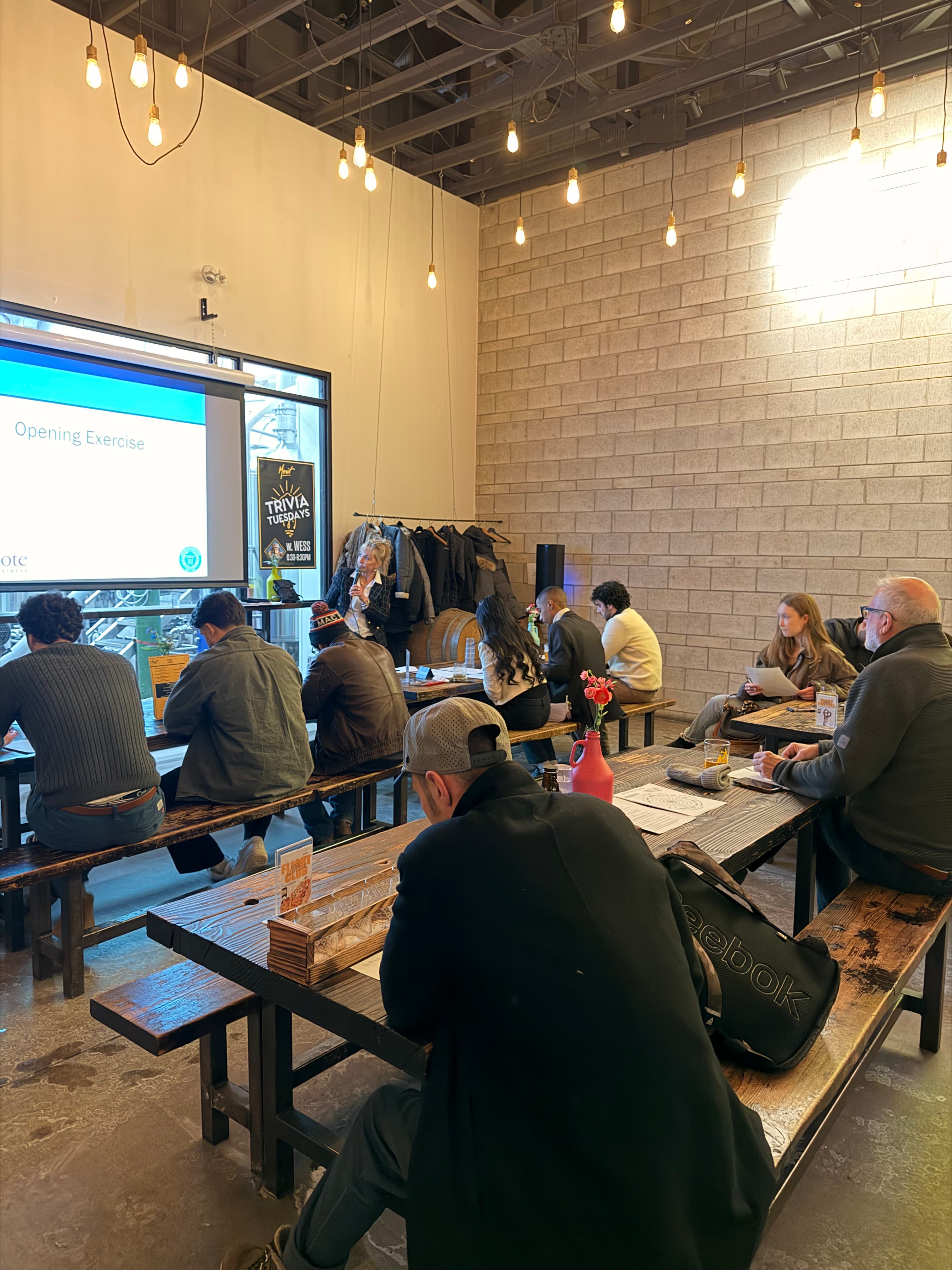Audience at a past Talks Over Draft event